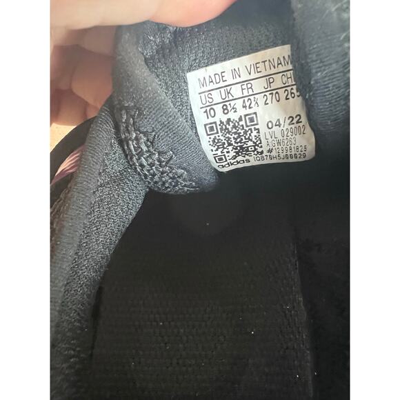 Adidas Black with Pink Stripes Court Control Flash Tennis Sneaker Shoes Sz 10 - Picture 11 of 11